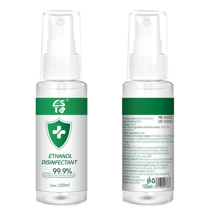 Foam Gel 100ml Disinfectant Disposable Hand Sanitizer